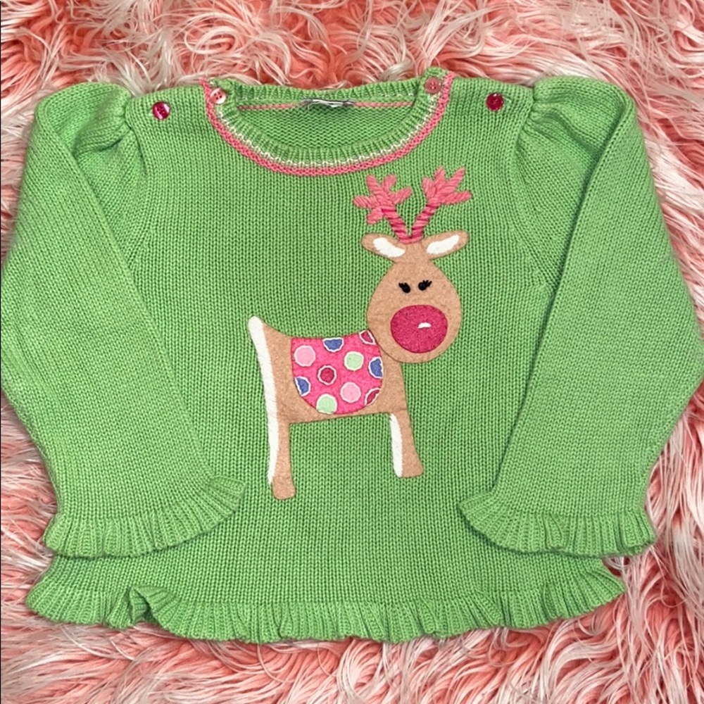 Talbots kids girl’s 24 months reindeer sweater